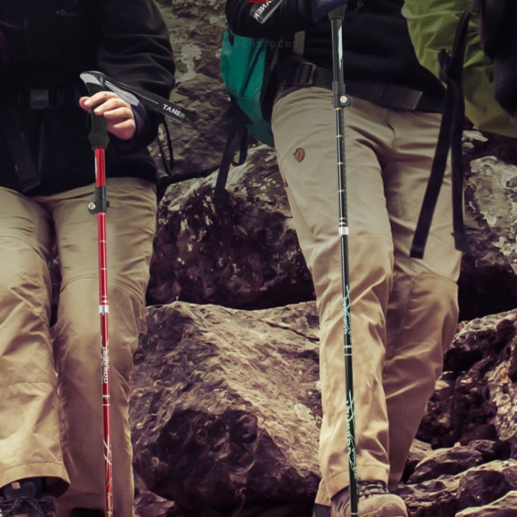 TANERDD TR-D0001 Trekking Poles Aluminum Alloy Folding Outdoor Handrails Trekking Walking Sticks(Short Model (Sky Blue)) by bashfashion