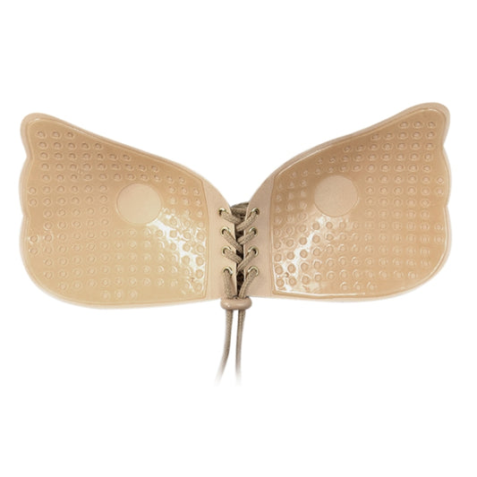 Women Self-Adhesive Strapless Bandage Blackless Solid Bra Silicone Underwear Invisible Bra, Size:XL(T Khaki) by bashfashion