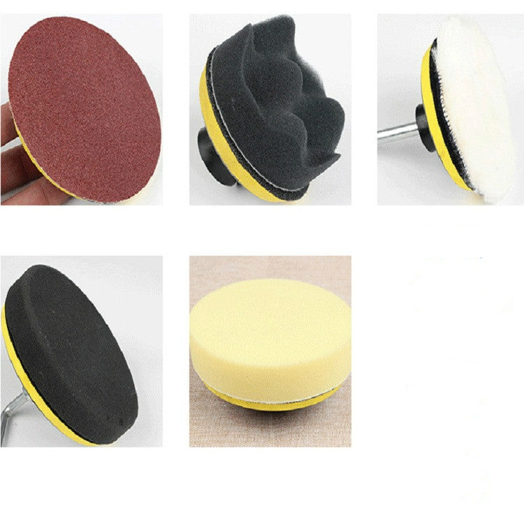 5 PCS Polishing Disc Self-adhesive Sponge Disc Pneumatic Sandpaper Suction Cup, Size:180mm M14 by bashfashion