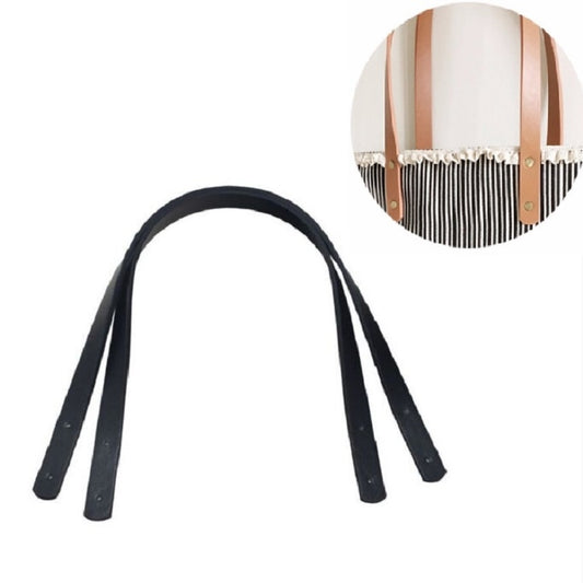 60cm Straight Rivet PU Crossbody Bag Strap Bag Accessories(Dark Brown) by bashfashion