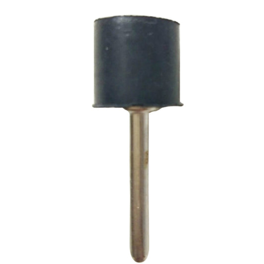 6 PCS Rubber Wheel Connecting Rod Sandpaper Ring Fixing Rod, Without Sandpaper Ring, Rubber Rod Diameter:12.7MM, Shank Diameter:3.15MM by bashfashion