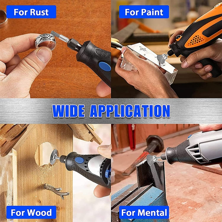 10 PCS Wire Brush Metal Descaling Polishing Brush To Remove Oxide Layer Flat Polishing Brush, Style:Bowl Shape3×15MM by bashfashion