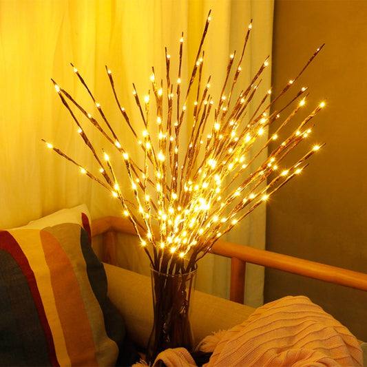LED Willow Branch Lamp Floral Lights Holiday Home Christmas Party Garden Decoration Battery Operated Christmas Birthday Gifts(Multicolor) by bashfashion