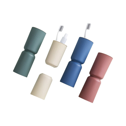 Magnetic Toothbrush Mouthwash Cup Creative Toothbrush Set Wash Cup(Blue) by bashfashion