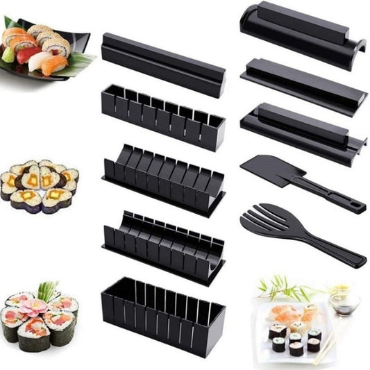 10 PCS/Set DIY Sushi Seaweed Rice Ball Making Mold by bashfashion