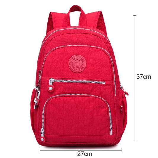 Backpacks School Backpack for Teenage Girls Female Laptop Bagpack Travel Bag, Size:27X13X37cm(T1368 Red) by bashfashion