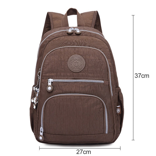 Backpacks School Backpack for Teenage Girls Female Laptop Bagpack Travel Bag, Size:27X13X37cm(T1368 Coffee) by bashfashion