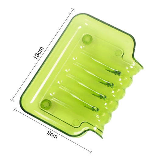 Colourful Suction Cup Drainage Soap Box(Green) by bashfashion