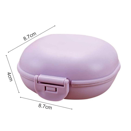 3 PCS Bathroom Dish Plate Case Home Shower Travel Hiking Holder Container Soap Box(purple) by bashfashion