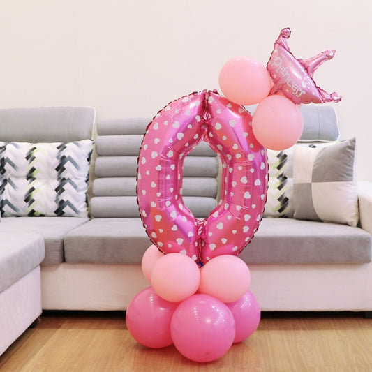 Number Foil Balloon Happy Birthday Decoration by bashfashion