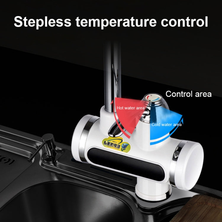 220V Kitchen Tankless Water Heater Instant Electric Faucet Electric Heater Tap with Temperature Display(Water from below) by bashfashion