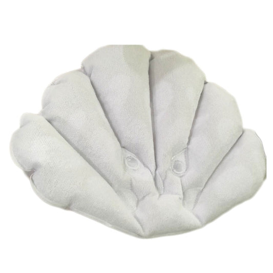 Shell Shaped Soft Bathroom Pillow Home Comfortable Spa Inflatable Bathtub Cushion, Random Color Delivery by bashfashion