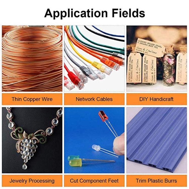 3.5 Inch Diagonal Pliers Mini Wire Cutter Small Soft Cutting Electronic Handle Pliers by bashfashion