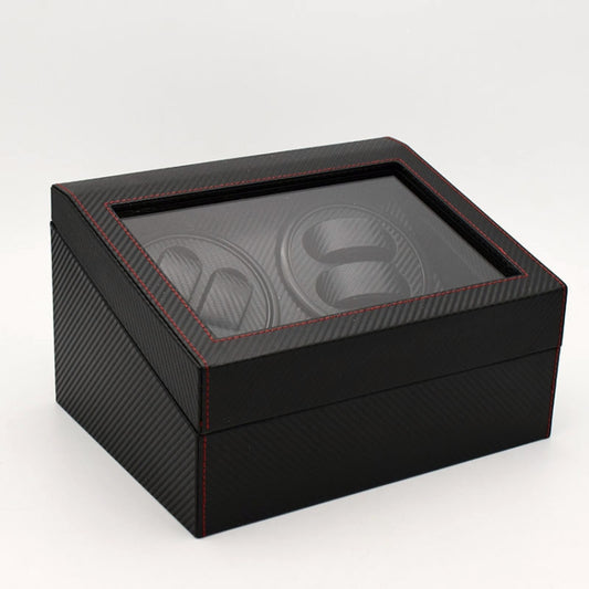 4+6 Automatic Rotation Leather Watch Winder Storage Display Case Box by bashfashion