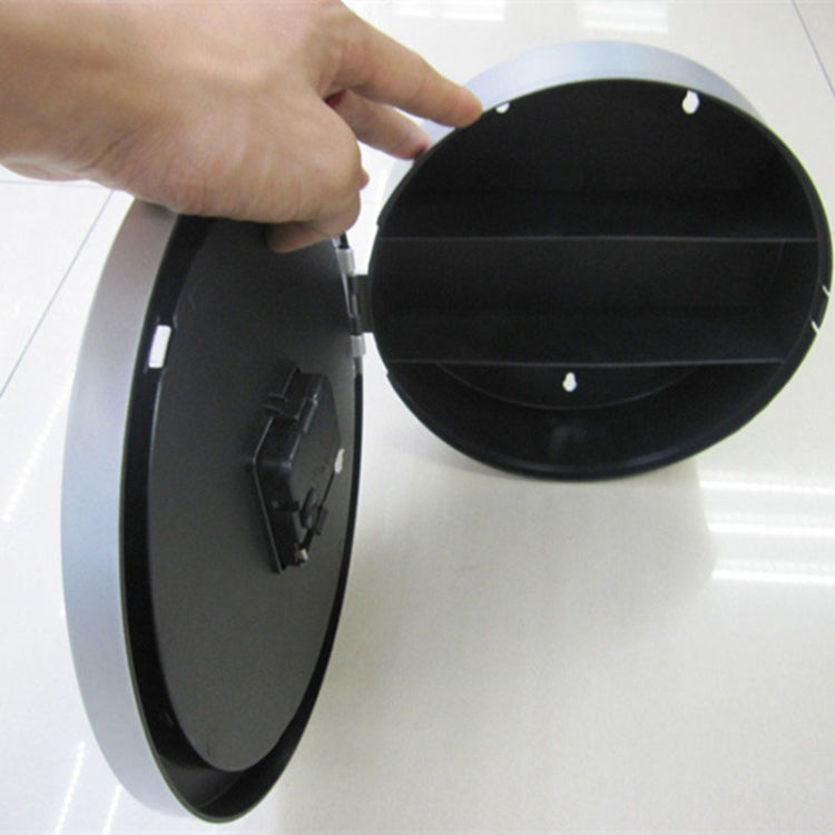 Clock Cabinet Creative Hidden Money Wall Clock Box Hidden Arrangement Storage Money Insurance Storage Box(white) by bashfashion