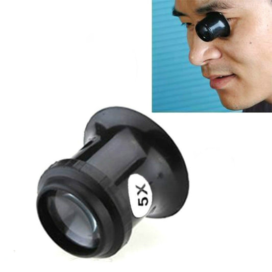 Watch Repair Tool Eyepiece Repair Watch Eye Mask Magnifier, Color:5X by bashfashion