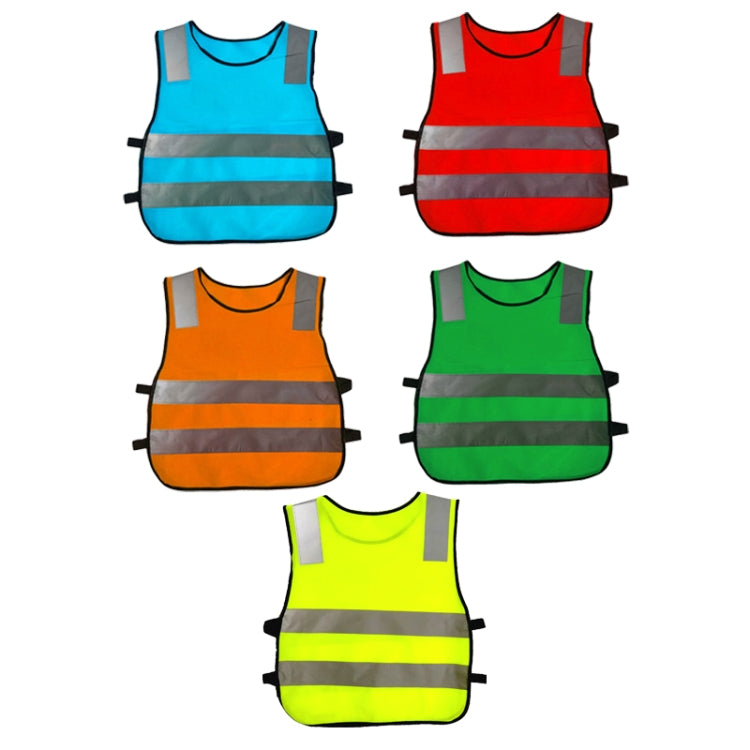 Safety Kids Reflective Stripes Clothing Children Reflective Vest(Dark Green) by bashfashion