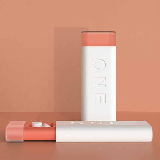 Portable Mini Dispensing Pill Box to Store Pill Sealed Box(Ivory White) by bashfashion