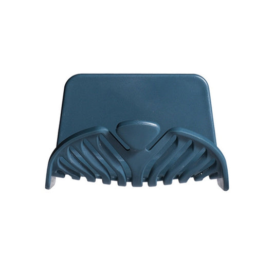 Household Wall-mounted Soap Dish Toilet Soap Simple Water Filter Rack(Blue) by bashfashion
