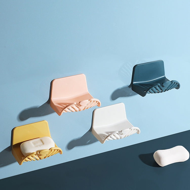 Household Wall-mounted Soap Dish Toilet Soap Simple Water Filter Rack(Pink) by bashfashion