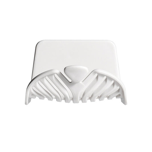 Household Wall-mounted Soap Dish Toilet Soap Simple Water Filter Rack(White) by bashfashion
