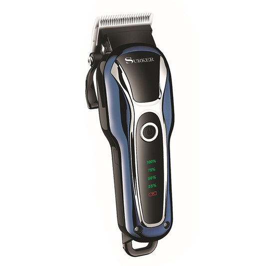 Surker SK-803 High-power LCD Hair Clipper Plug-in Dual-use Electric Clippers(Blue) by bashfashion
