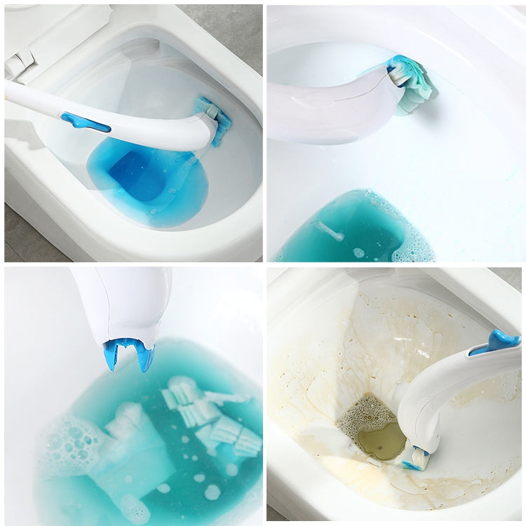 Disposable Toilet Brush Household Toilet Brush Detergent Replacement Core by bashfashion