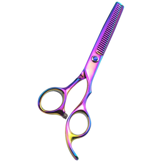 Professional Hair Cutting Scissor Hairdressing Kit Thinning Scissors Barber(Coloful Thinning(SXLC-603T)) by bashfashion
