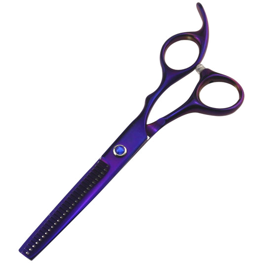 Professional Hair Cutting Scissor Hairdressing Kit Thinning Scissors Barber(Purple Thinning(SXLC-601T)) by bashfashion