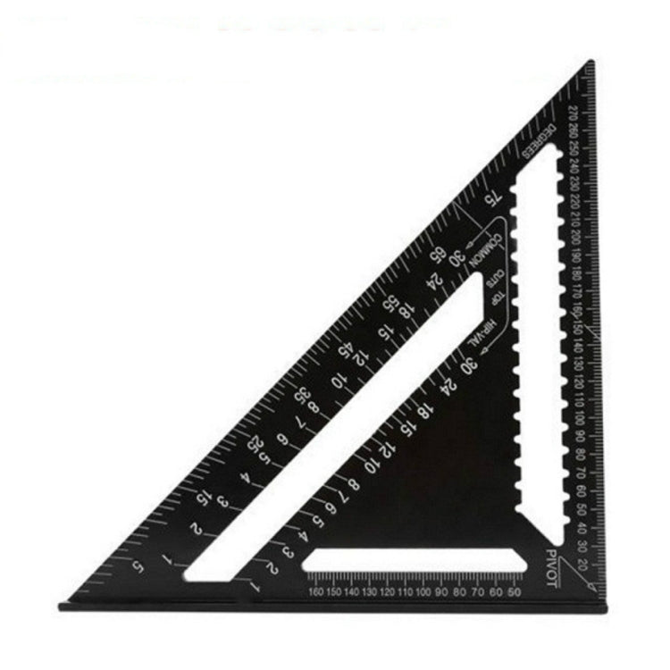Angle Ruler Measuring Tool For Woodworking Square Layout Gauge(7 Inch Black Metric) by bashfashion