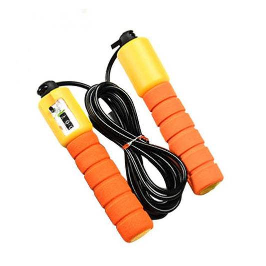 Jump Ropes with Counter Sports Fitness Adjustable Fast Speed Counting Jump Skip Rope Skipping Wire(Orange) by bashfashion