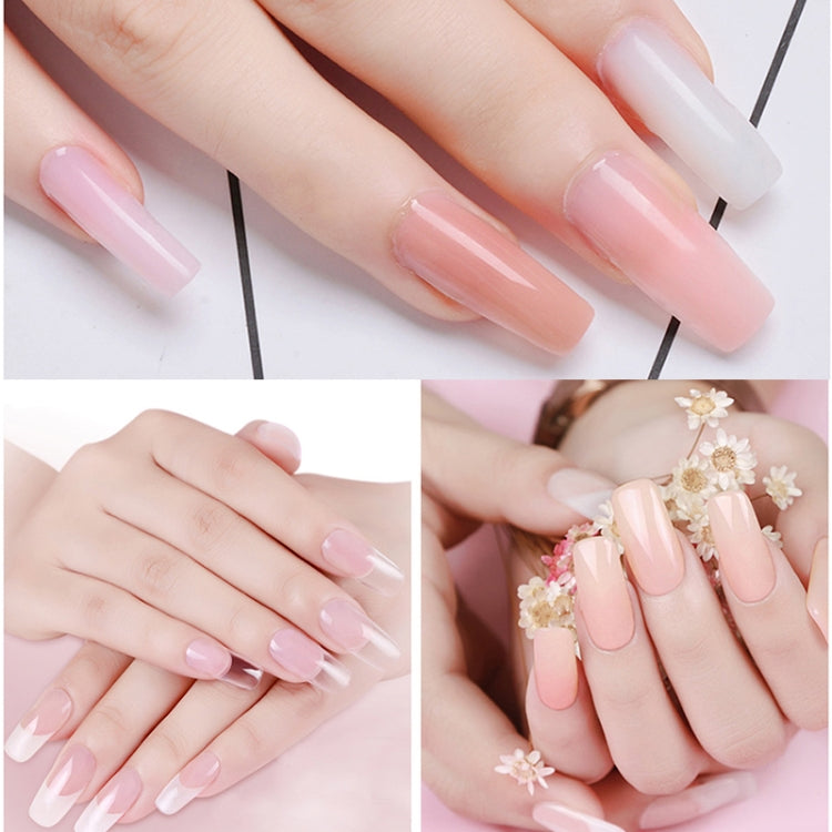 3 PCS Nail Acrylic Poly Gel Pink White Clear Crystal Builder Gel(Transparent) by bashfashion