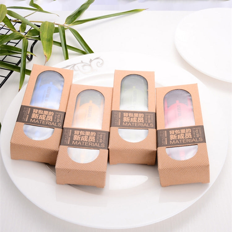 3pcs / Set Mini Outdoor Portable Travel Sets Candy Color Folding Dinner Set Student Kids Kitchen Tool(Blue) by bashfashion