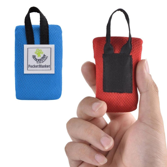 Portable Ultra-thin Folding Camping Mat Pocket Waterproof Blanket Outdoor Picnic Mat Sand Beach Mat, Size: 70*110cm(Blue) by bashfashion