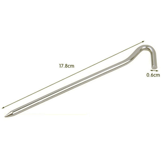 10pcsTent pegs Aluminum Alloy Tent nail Tent Stake Nails Ground Pin Camping Hiking Outdoor Tool inflatable tent Accessories by aotu
