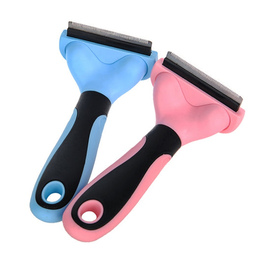 Pet Comb Stainless Steel Double-Sided Open Knot Clean Beauty Hair Removal Comb, Size:Small(Red) by bashfashion