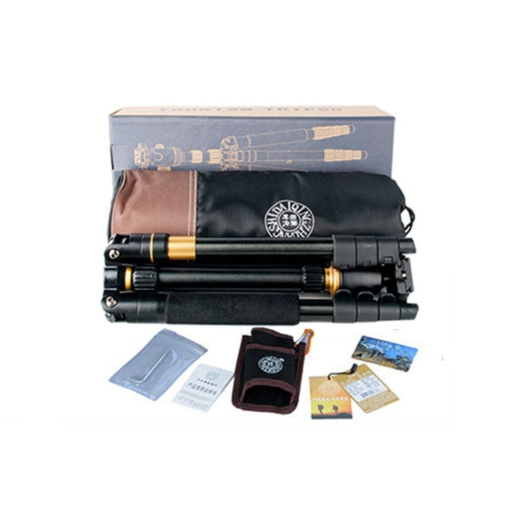 Q555 4-Section Folding Legs Aluminum Alloy Tripod Mount Monopod Holder with Ball Head by bashfashion