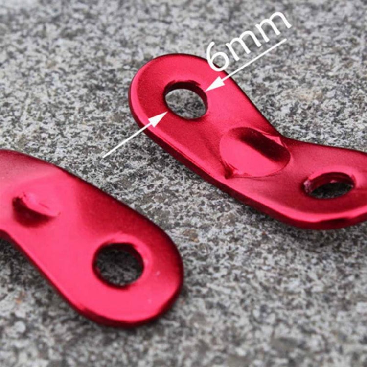 10 PCS Outdoor Camping Aluminum Alloy Cord Runners Rope Tensioners Tent Guy Line Rope Tensioners(Red) by bashfashion