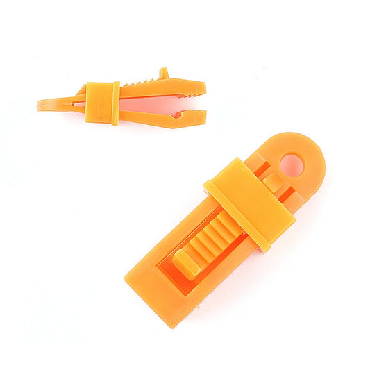 Tents Wind Rope Clamp Awnings Outdoor Camping Plastic Clip Tents Accessories(Orange) by bashfashion