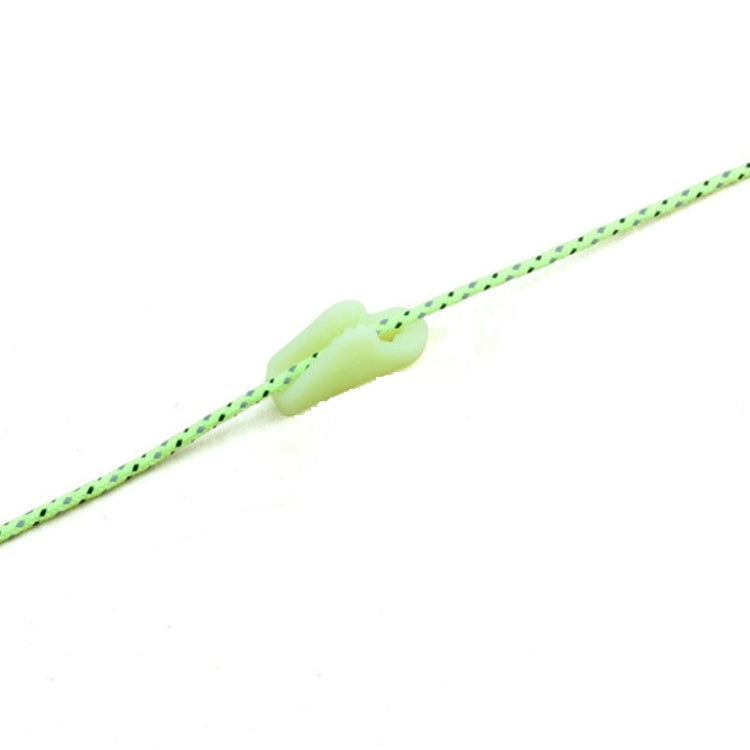 10 PCS Outdoor Luminous Rope Buckle Fluorescence Tent Triangle Buckle Alert Reminder Accidental Danger Tent Wind Rope Adjuster by bashfashion