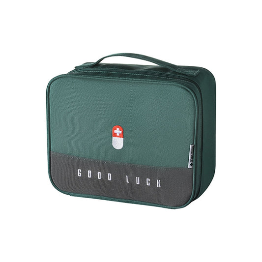 Thickened Large-Capacity Multifunctional Medicine Box Family Portable Storage Bag(Green) by bashfashion