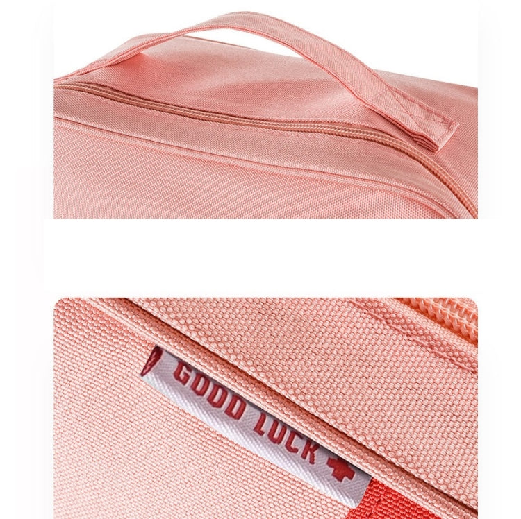 Thickened Large-Capacity Multifunctional Medicine Box Family Portable Storage Bag(Pink) by bashfashion