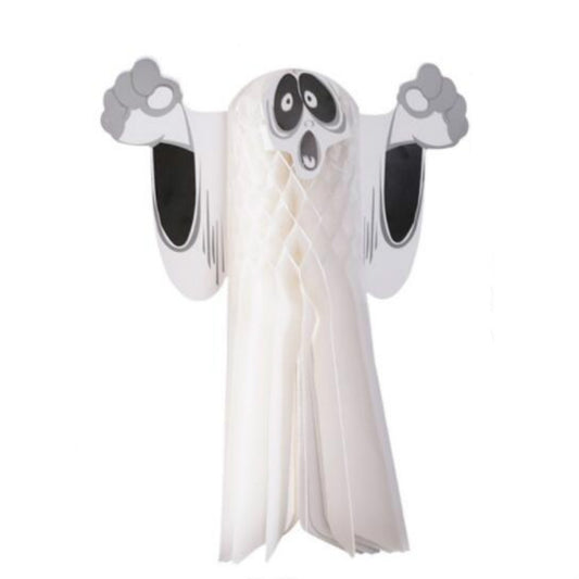 Halloween Atmosphere Decoration Ghost Pendant Outdoor Indoor Ghost Festival Dress Up Ghost Pendant, Size: Large(White) by bashfashion
