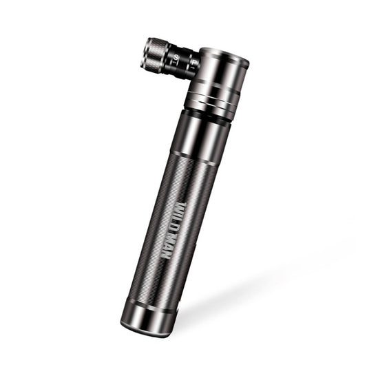 WILD MAN Mountain Road Bike Portable Bicycle Pump Us And French Mouth Universal Pump Mini Basketball Football Pump(Silver) by WILD MAN