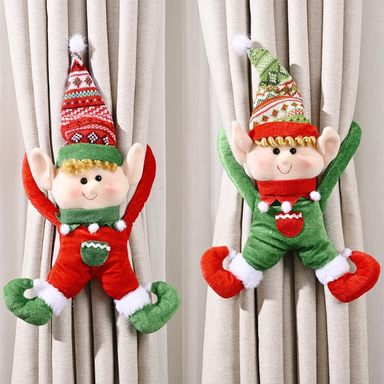 Christmas Decoration Fairy Curtain Buckle Door Hanging(Red) by bashfashion