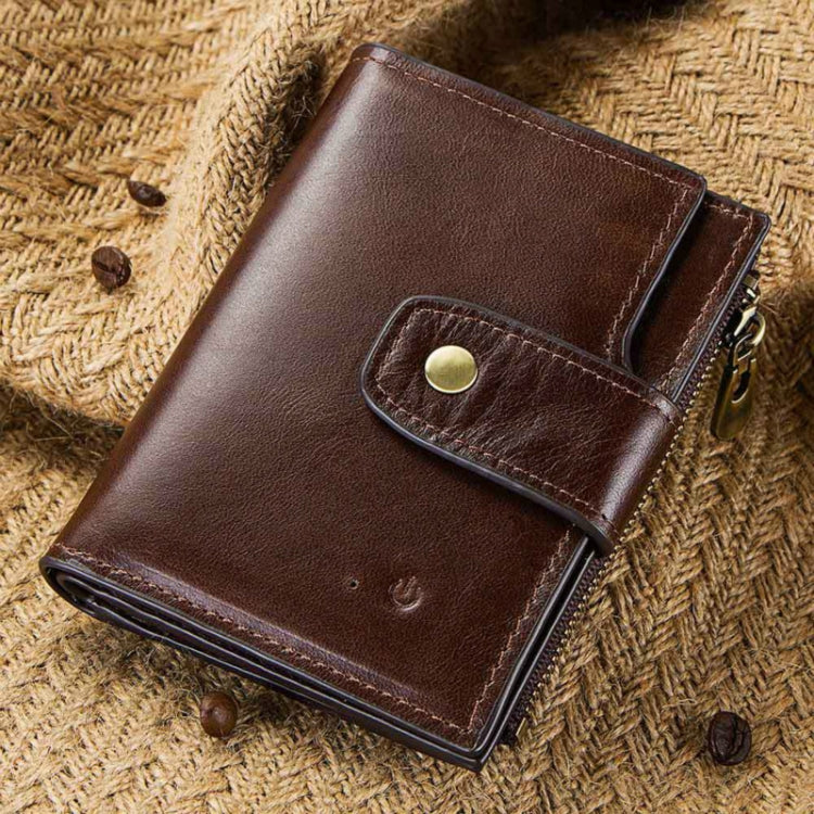 Men Leather Wallet Smart Bluetooth Antimagnetic RFID Anti-Lost Anti-Theft Multi-Function Coin Purse by bashfashion