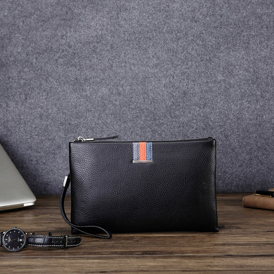 Men Leather Casual Clutch Leather Smart Anti-Theft & Anti-Lost Coin Purse, Size:Small by bashfashion