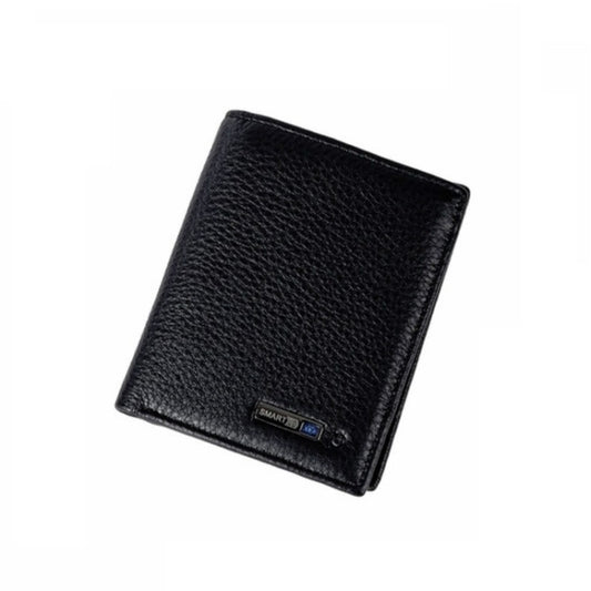 Vertical Wallet Smart Bluetooth Anti-Lost Anti-Theft Leather Bag, Style:Smart(Black) by bashfashion
