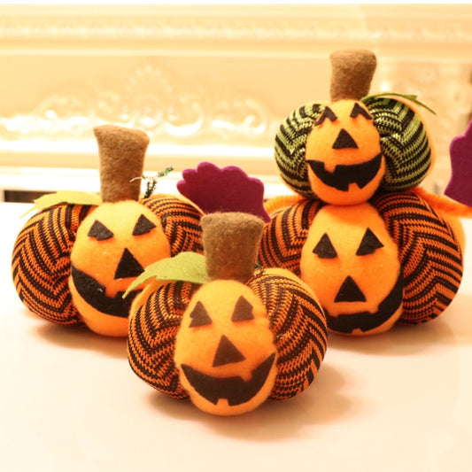 Non-Woven Pumpkin Dolls Decoration Ornaments Halloween Bar Party Venue Decoration Props, Specification: Double Layer by bashfashion