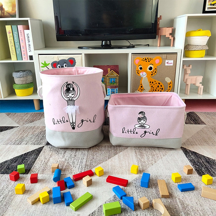 Oxford Foldable Laundry Basket Dirty Clothes Baskets Bag Organizer Toys Storage Bag(Grey Pink) by bashfashion